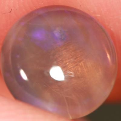 SOLID CRYSTAL OPAL Transparent with deep purple hue